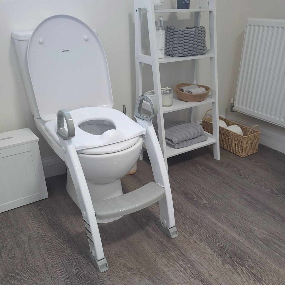 Red Kite Step & Sit Toilet Trainer - Grey - For Your Little One