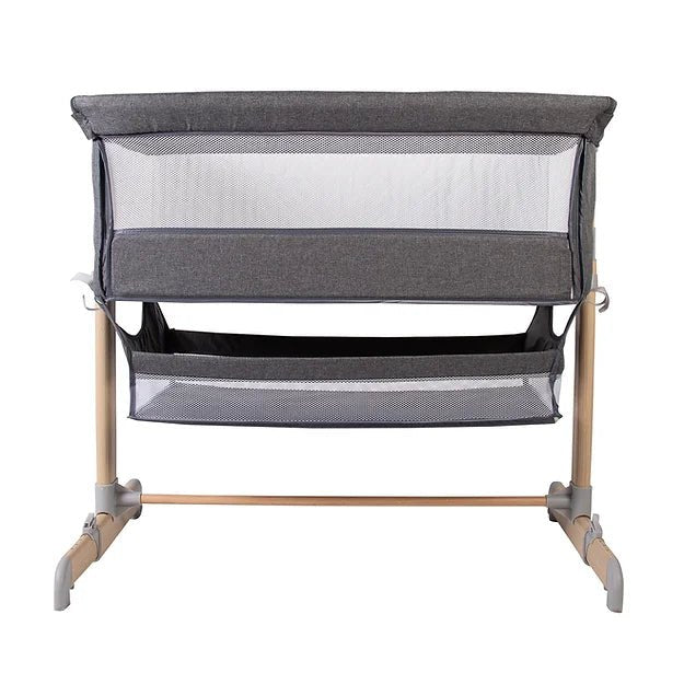 Red Kite Una Bedside Crib/Co Sleeper - Grey - For Your Little One