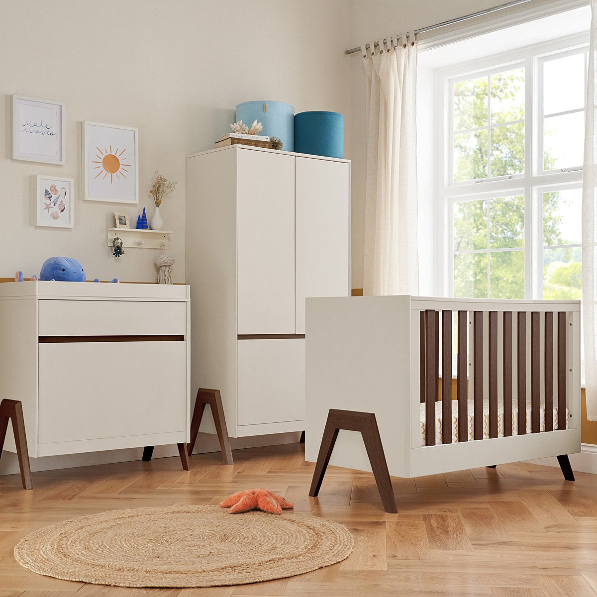 Tutti Bambini Fuori Mini 3pc Room Set - White Sand/Warm Walnut - For Your Little One