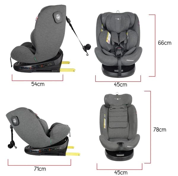 The Cozy N Safe Apollo i - Size 360° Rotation Car Seat - For Your Little One