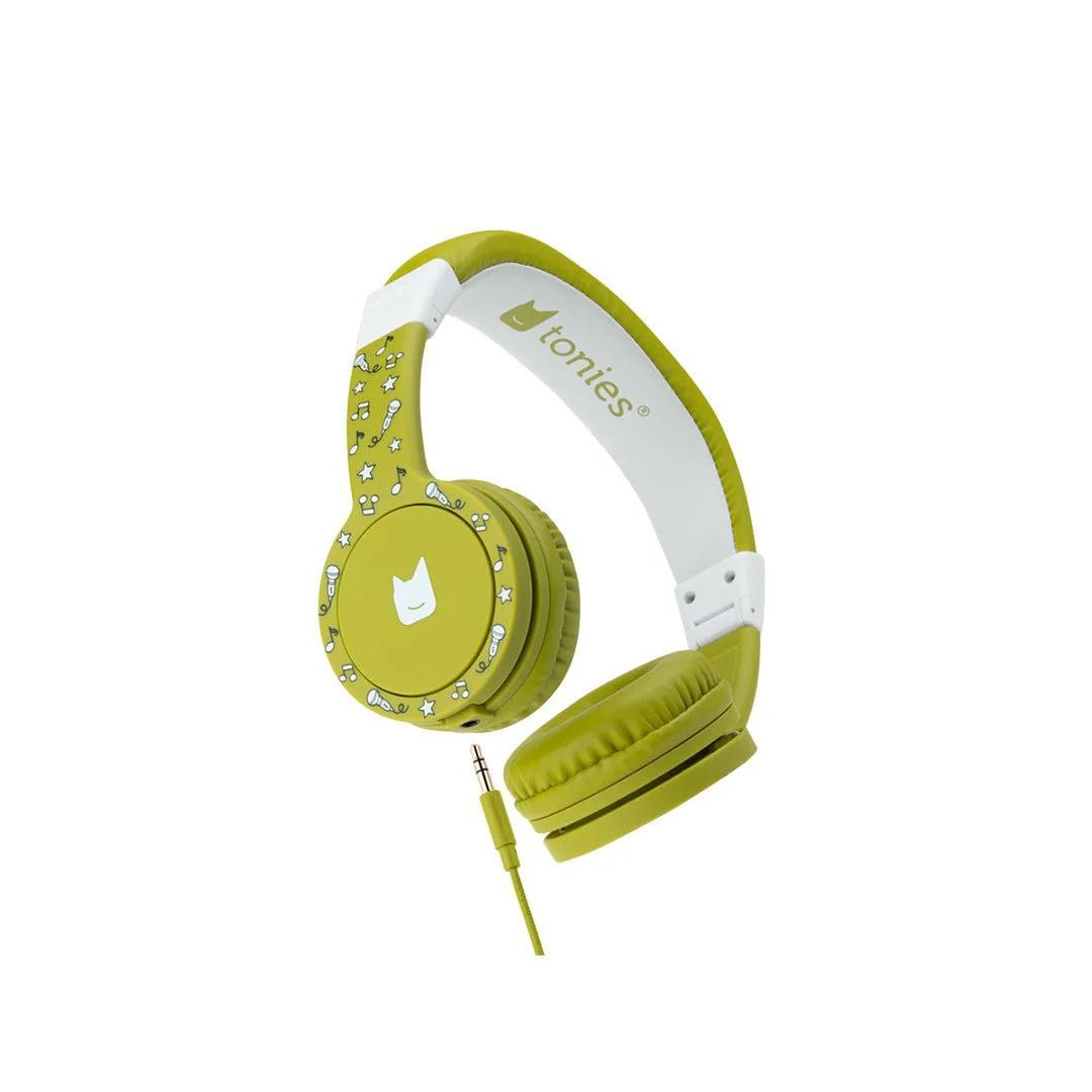 Tonies Foldable Headphones – Green (Kid - Friendly Audio) - For Your Little One