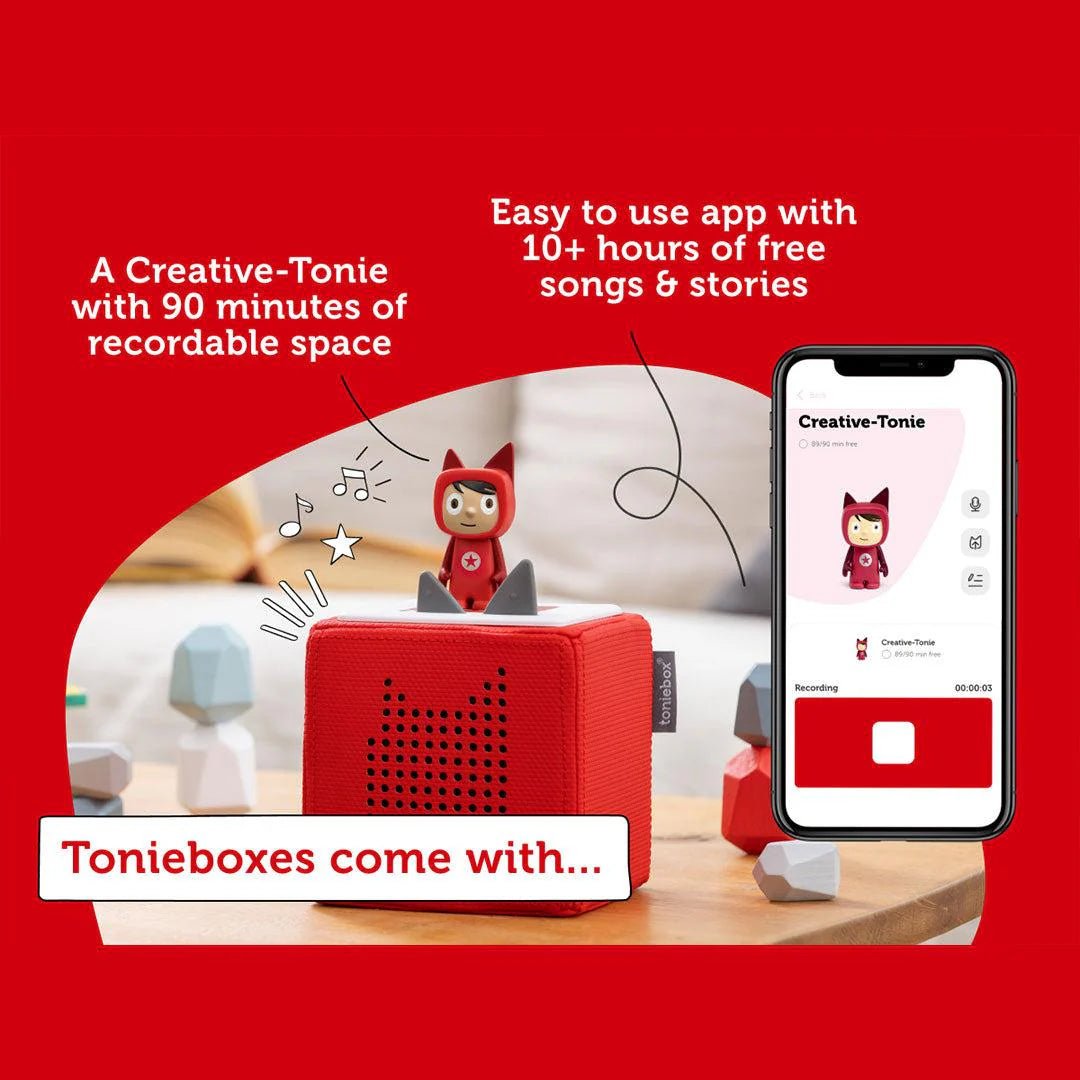 Tonies Toniebox - Red - For Your Little One