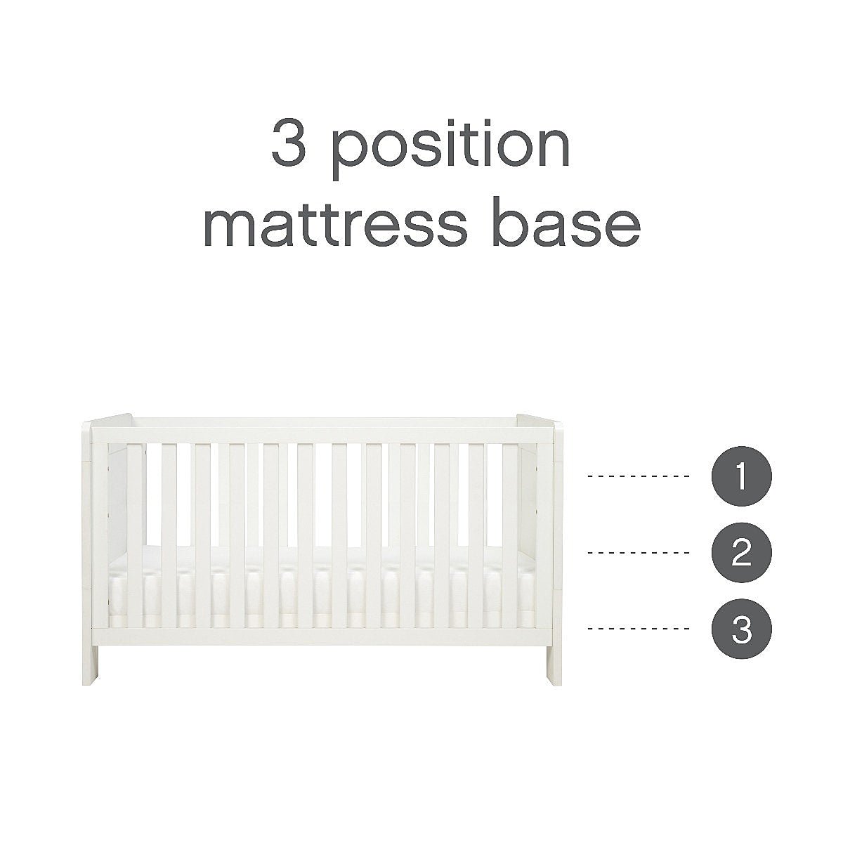 Tutti Bambini Caterina Mini Cot Bed - White - For Your Little One