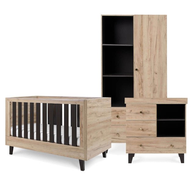 Tutti Bambini Como 3 Piece Room Set - Distressed Oak / Slate Grey - For Your Little One