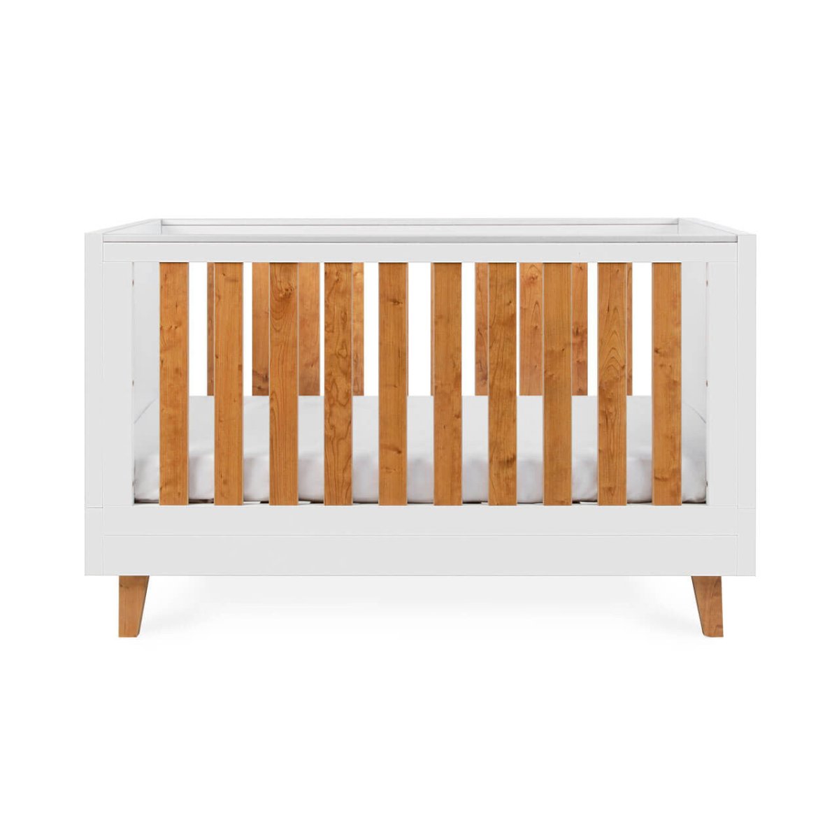 Tutti Bambini Como Cot Bed - White / Rosewood - For Your Little One