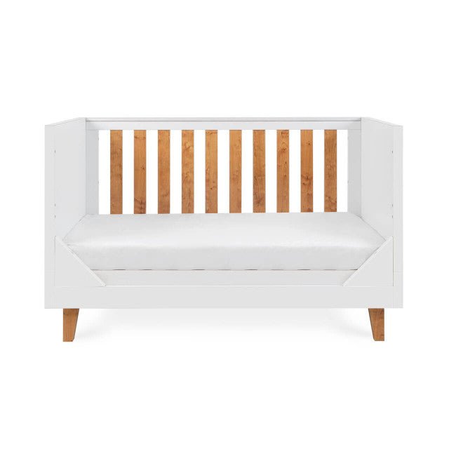 Tutti Bambini Como Cot Bed - White / Rosewood - For Your Little One