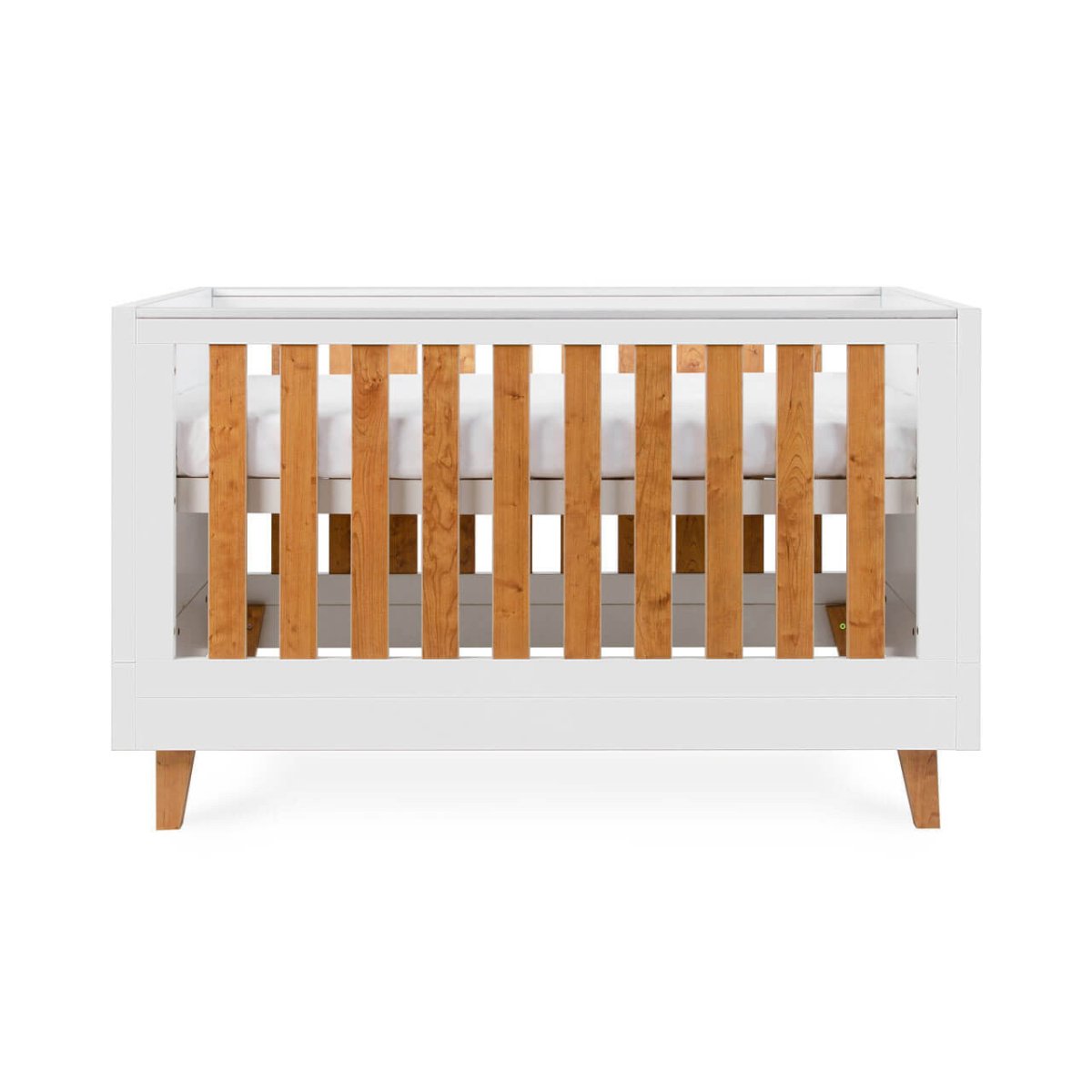 Tutti Bambini Como Cot Bed - White / Rosewood - For Your Little One