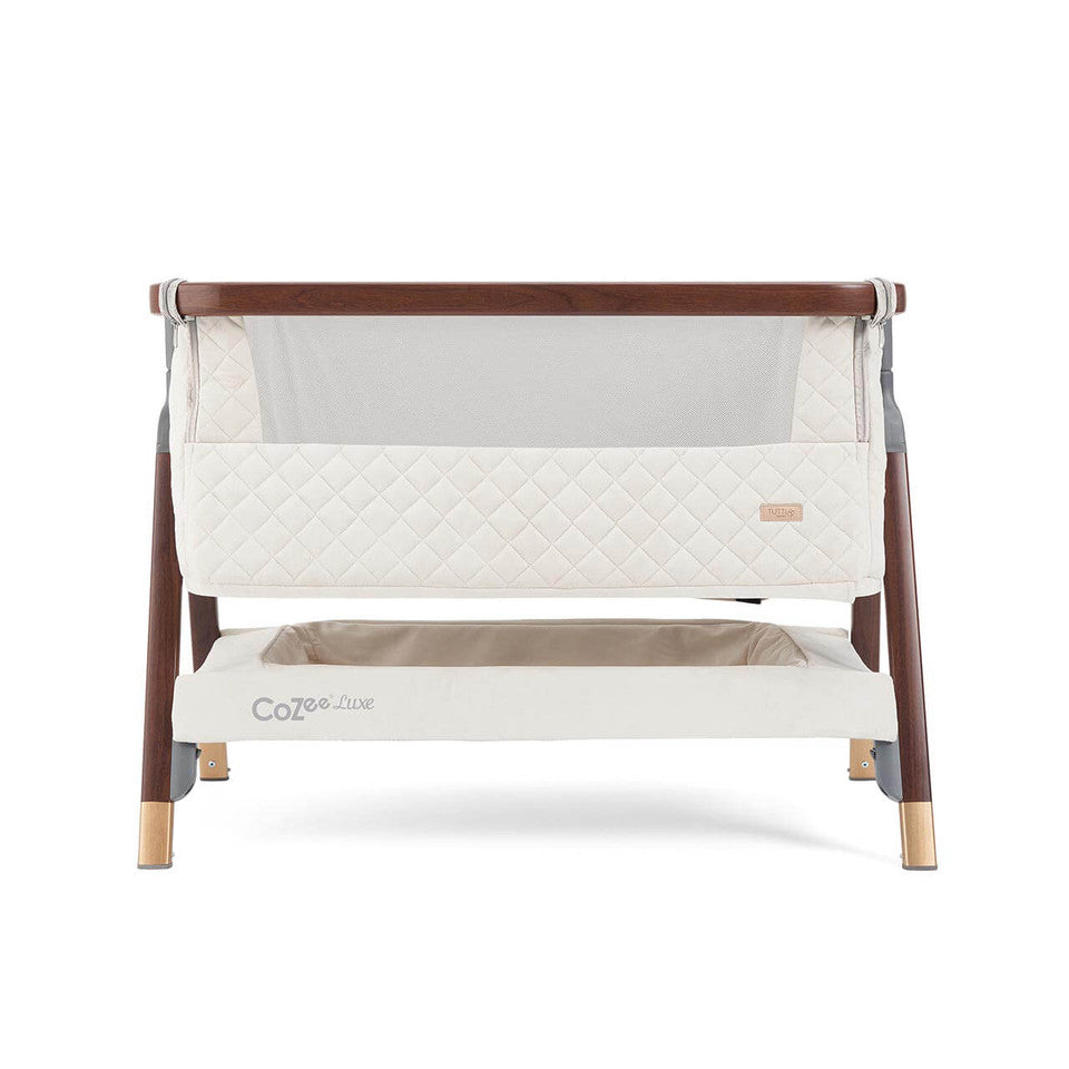 Tutti Bambini CoZee Luxe Bedside Crib - Walnut/Cream Tutti Bambini -  | For Your Little One