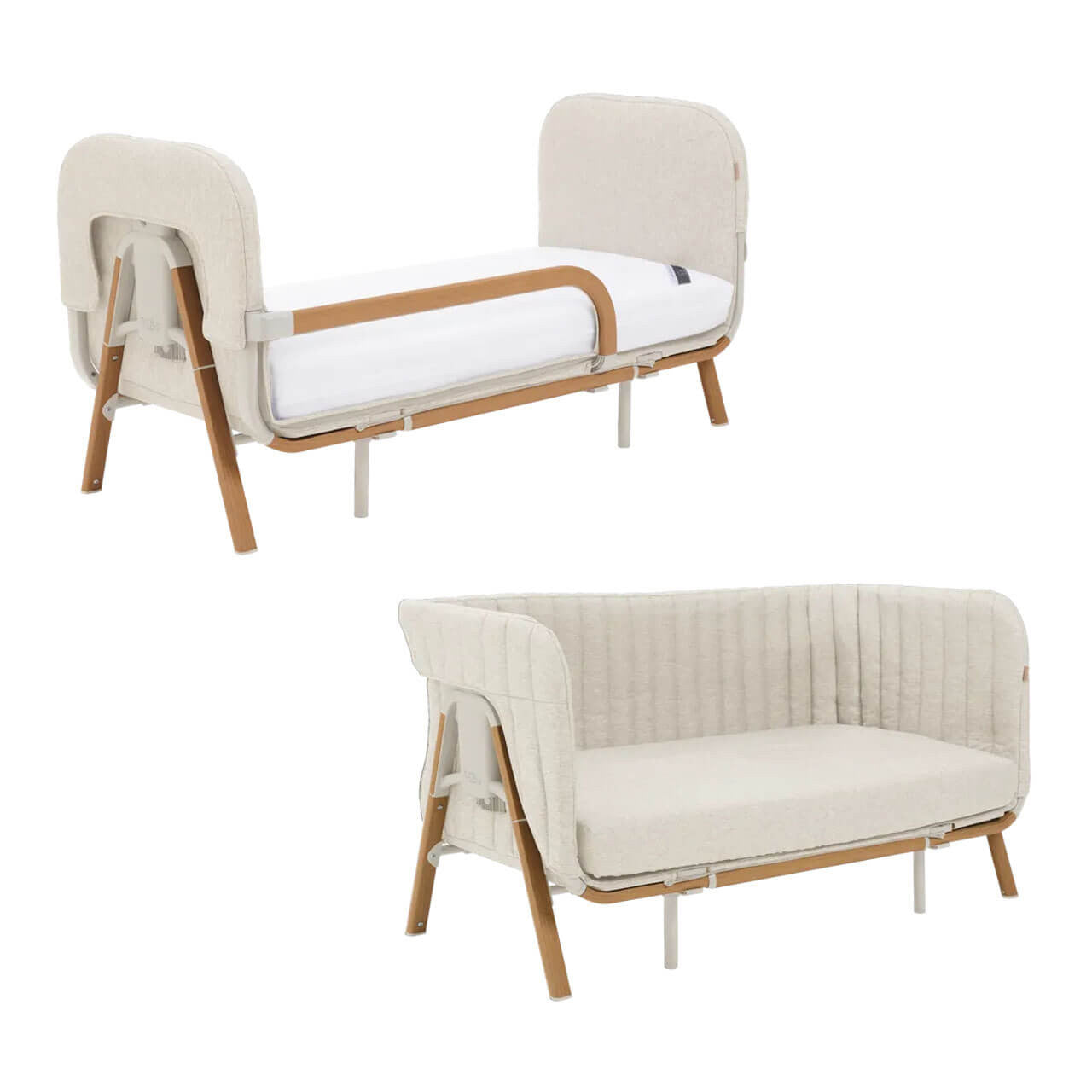Tutti Bambini Cozee XL Junior Bed & Sofa Expansion Pack - Scandinavian Walnut/Ecru -  | For Your Little One