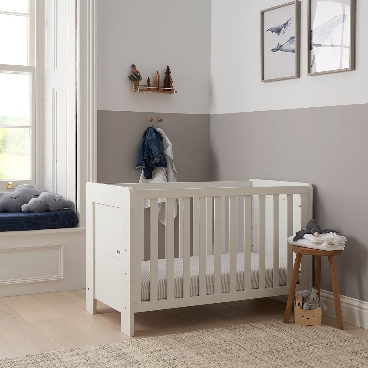 Tutti Bambini Essentials Alba Mini Cot Bed - White - For Your Little One