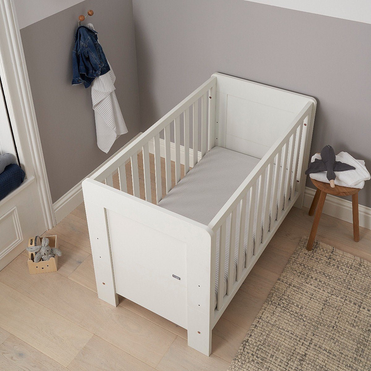 Tutti Bambini Essentials Alba Mini Cot Bed - White - For Your Little One