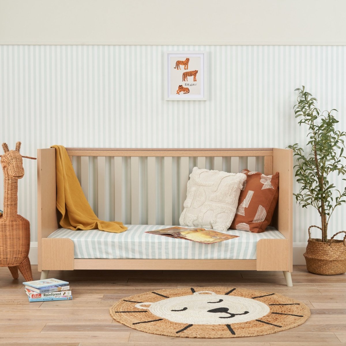 Tutti Bambini Fika 2pc Room Set - Light Oak/White Sand - For Your Little One