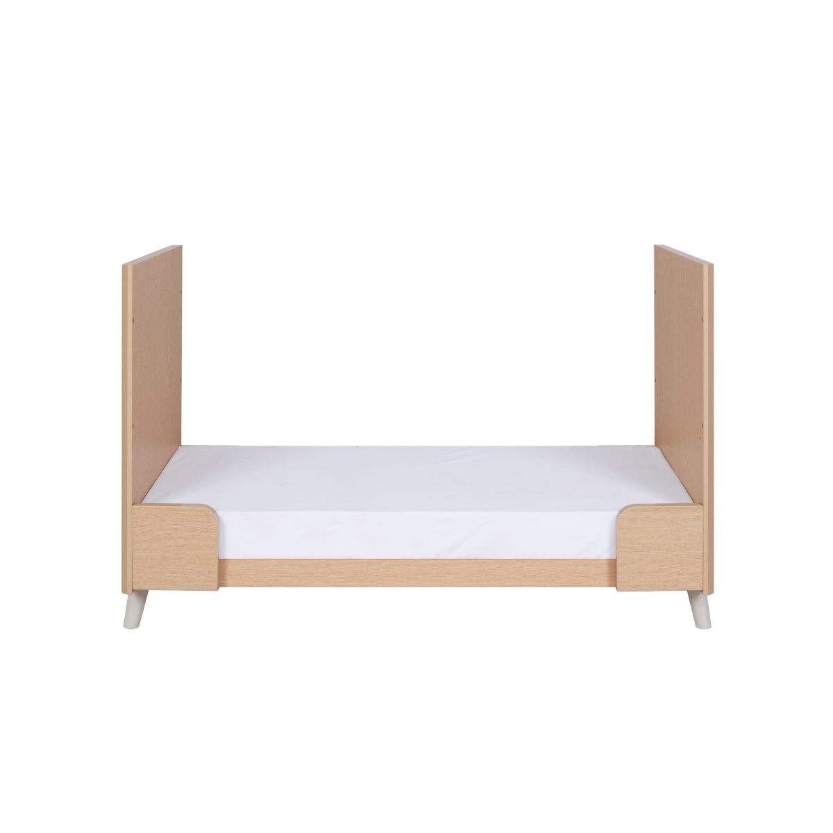 Tutti Bambini Fika Cot Bed - White Sand/Light Oak - For Your Little One