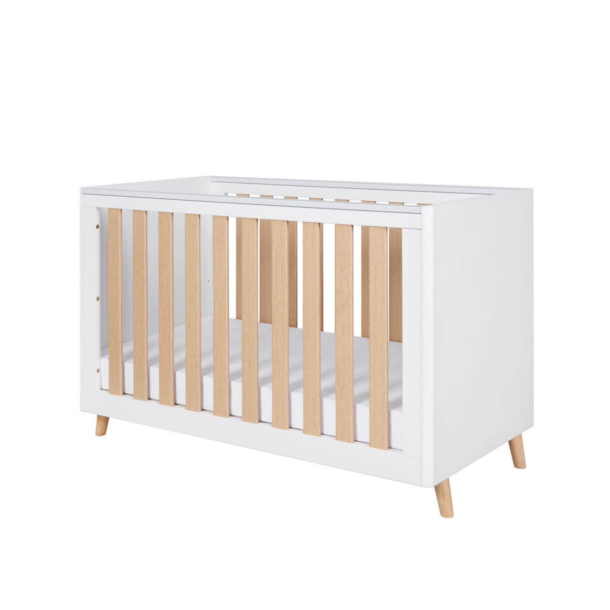 Tutti Bambini Fika Mini 3 Piece Room Set - White/Light Oak - For Your Little One