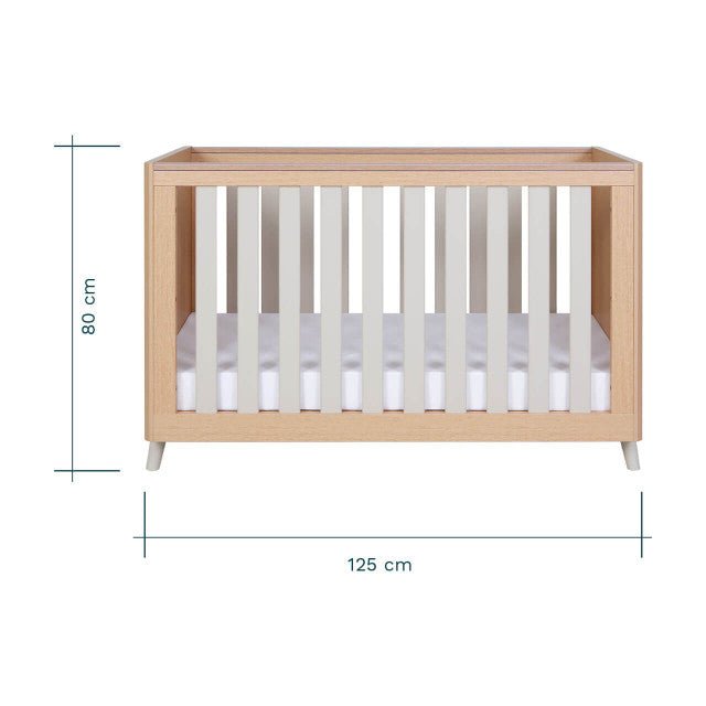 Tutti Bambini Fika Mini 3 Piece Room Set - White/Light Oak - For Your Little One