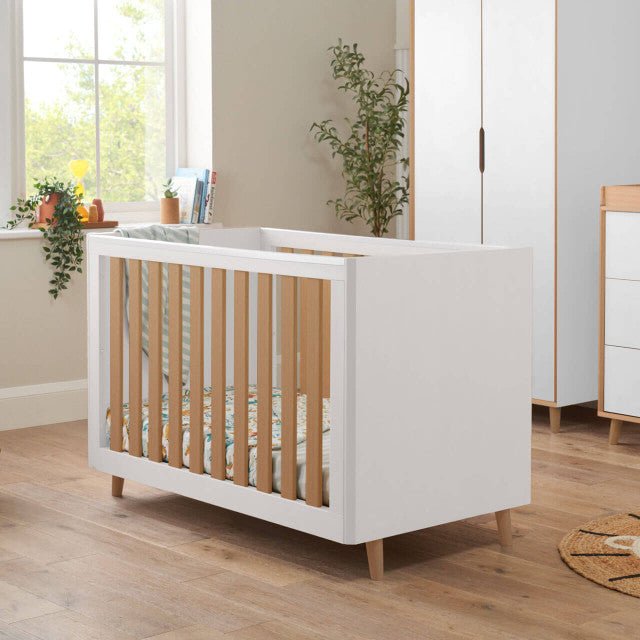 Tutti Bambini Fika Mini 3 Piece Room Set - White/Light Oak - For Your Little One