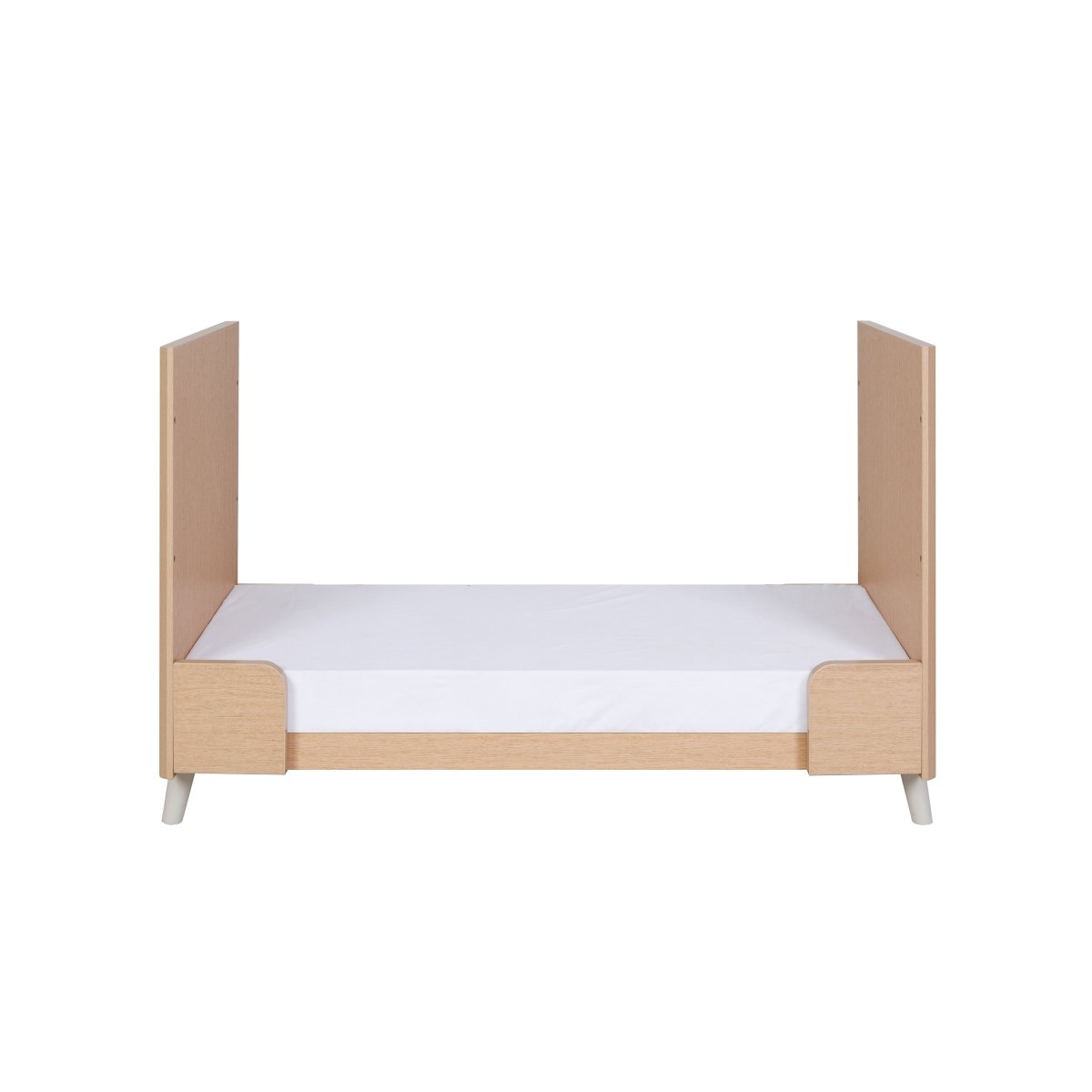 Tutti Bambini Fika Mini Cot Bed - White Sand/Light Oak - For Your Little One