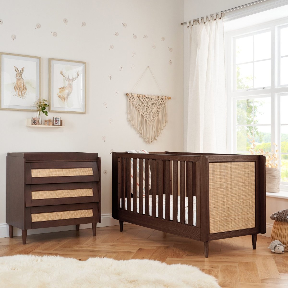 Tutti Bambini Japandi 2pc Room Set - Warm Walnut - For Your Little One