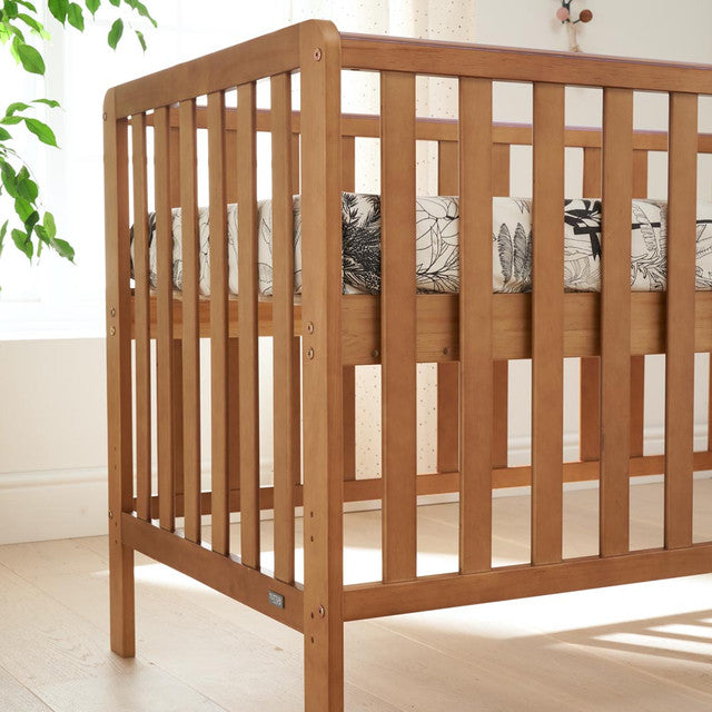 Tutti Bambini Malmo Cot Bed with Cot Top Changer & Mattress - Oak - For Your Little One