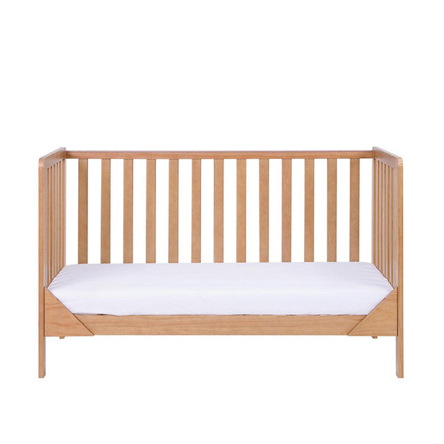 Tutti Bambini Malmo Cot Bed with Cot Top Changer & Mattress - Oak -  | For Your Little One