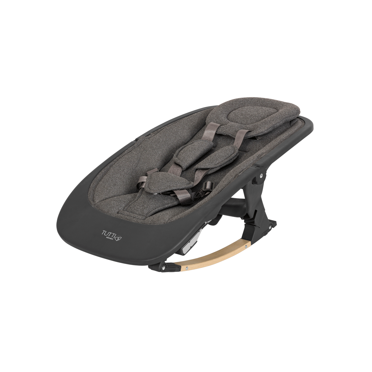 Tutti Bambini Nova Evolutionary Rocker - Grey/Oak - For Your Little One