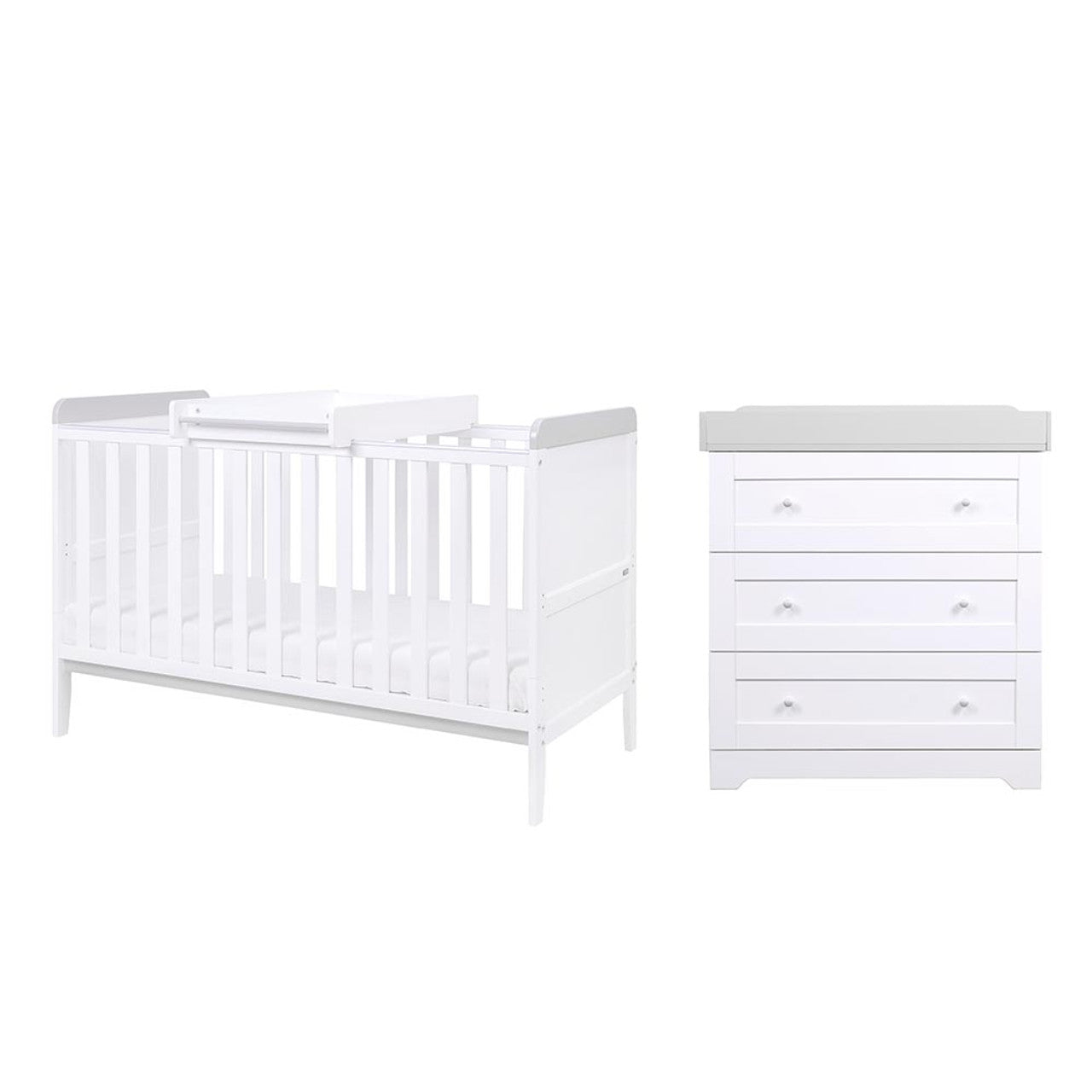 Tutti Bambini Rio 2 Piece Room Set - White/Dove Grey - For Your Little One