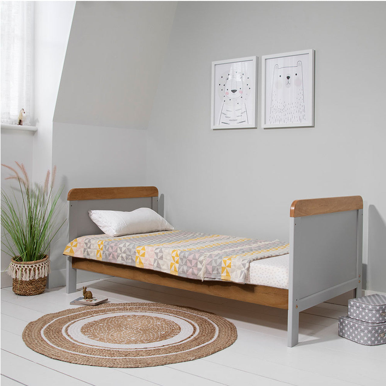 Tutti Bambini Rio 3 Piece Room Set - Dove Grey / Oak   