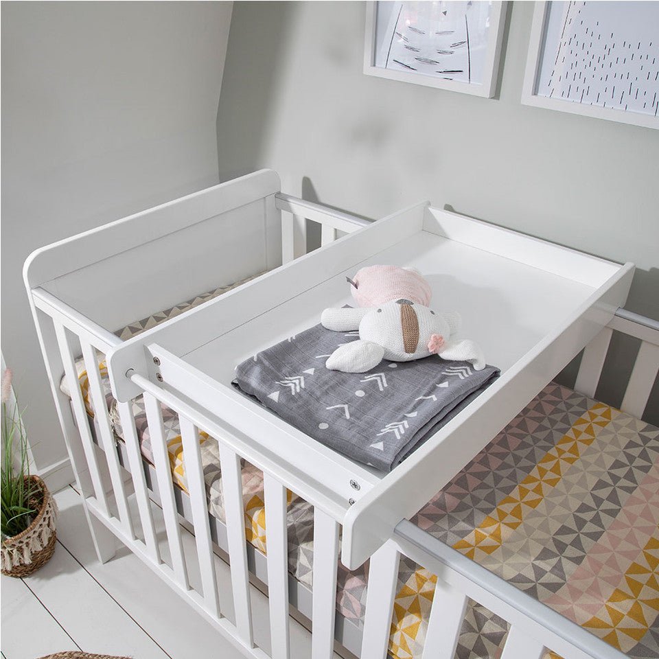 Tutti Bambini Rio Cot Bed with Cot Top Changer & Mattress - White - For Your Little One