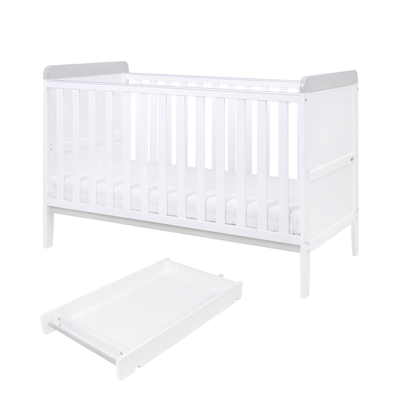 Tutti Bambini Rio 3 Piece Room Set - White / Dove Grey   