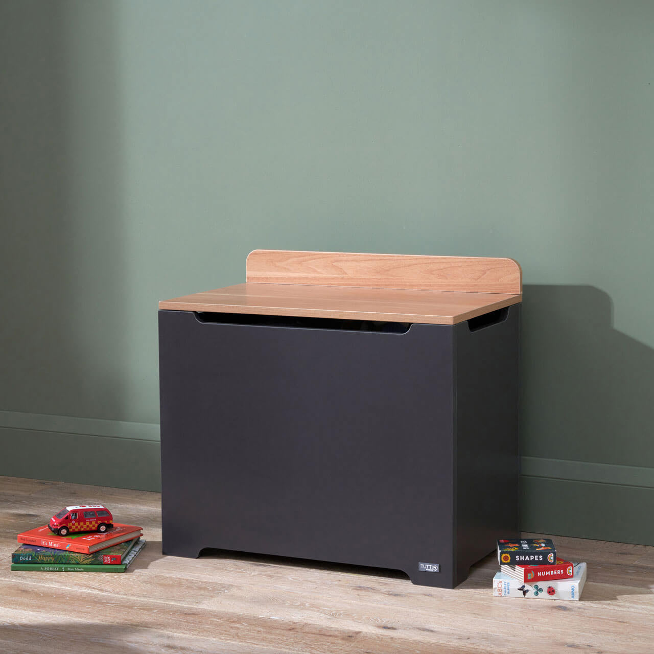 Tutti Bambini Rio Toy Box - Slate Grey/Oak   