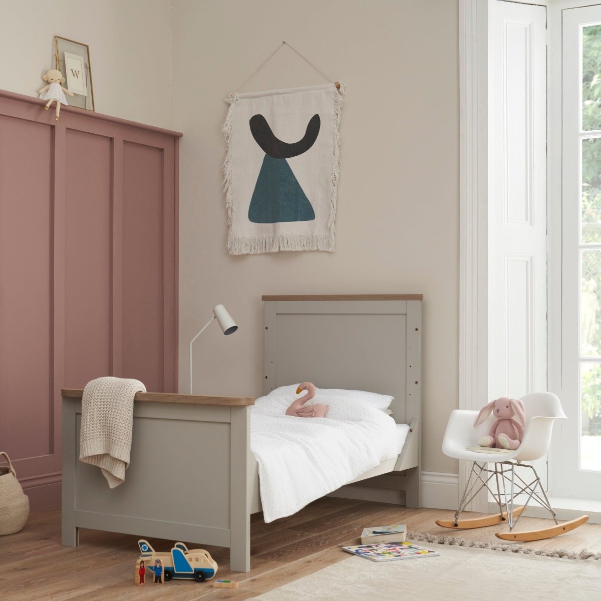 Tutti Bambini Verona 2 Piece Room Set - Dove Grey/Oak - For Your Little One