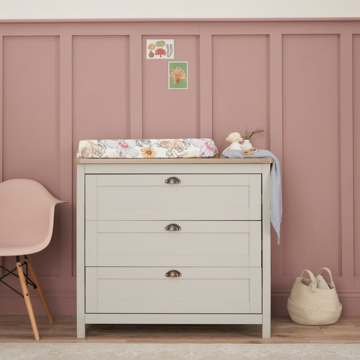 Tutti Bambini Verona 2 Piece Room Set - Dove Grey/Oak - For Your Little One