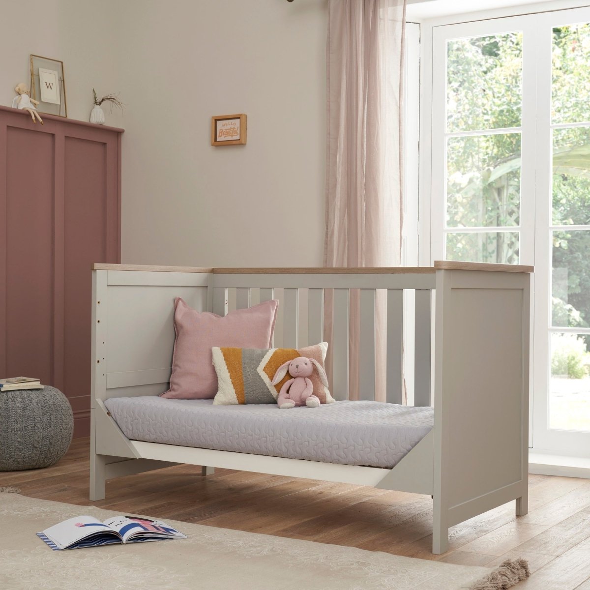 Tutti Bambini Verona 2 Piece Room Set - Dove Grey/Oak - For Your Little One