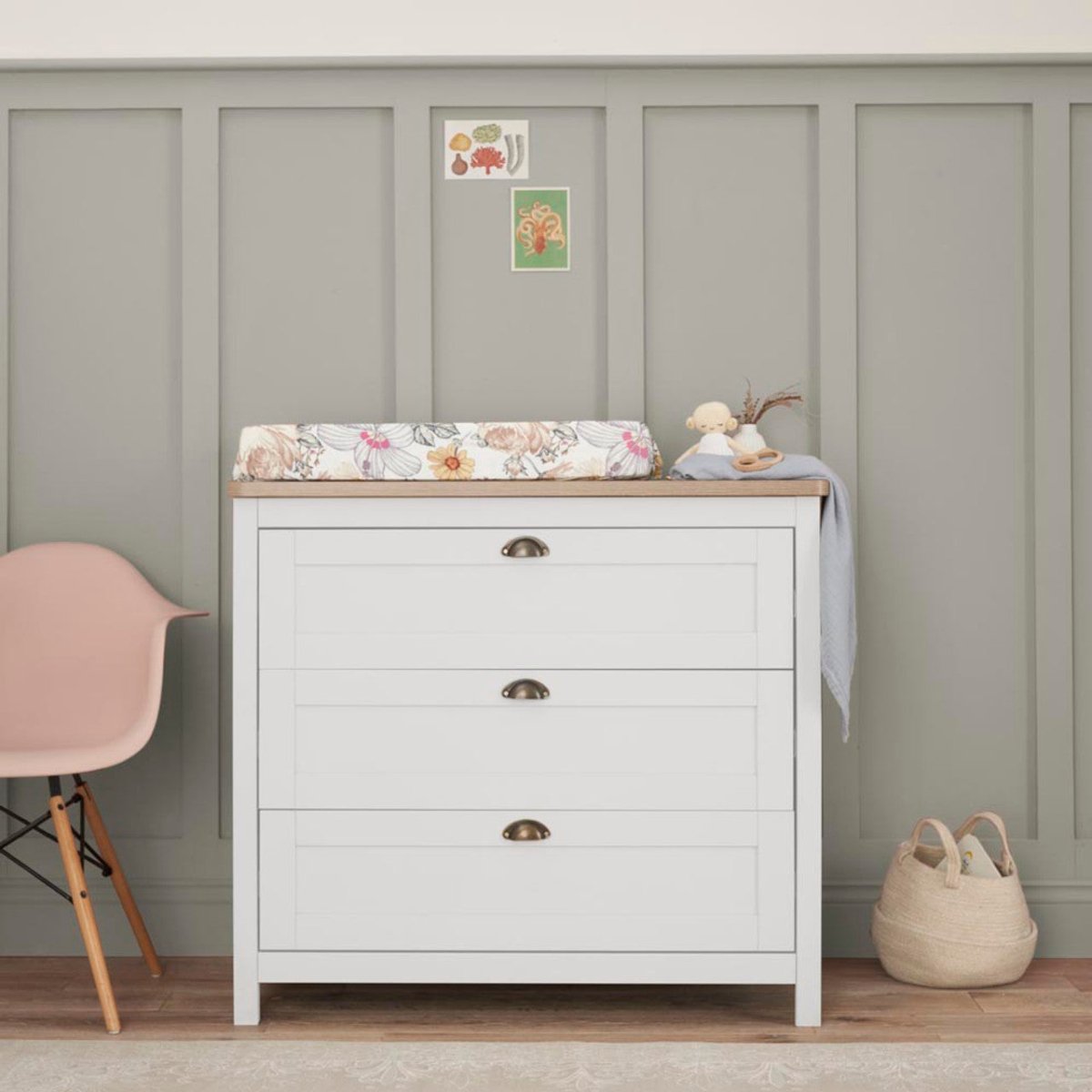 Tutti Bambini Verona 2 Piece Room Set - White/Oak - For Your Little One