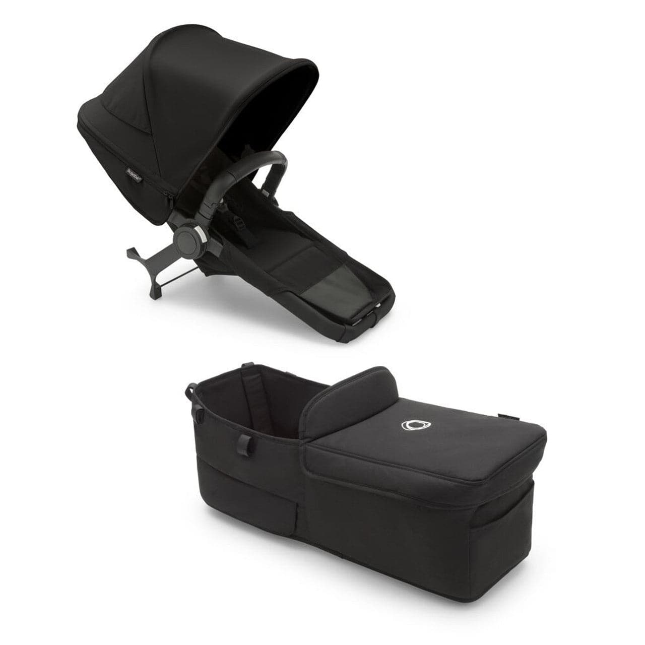 Bugaboo Donkey 5 Twin Complete Travel System + Turtle Air - Black/Midnight Black - For Your Little One