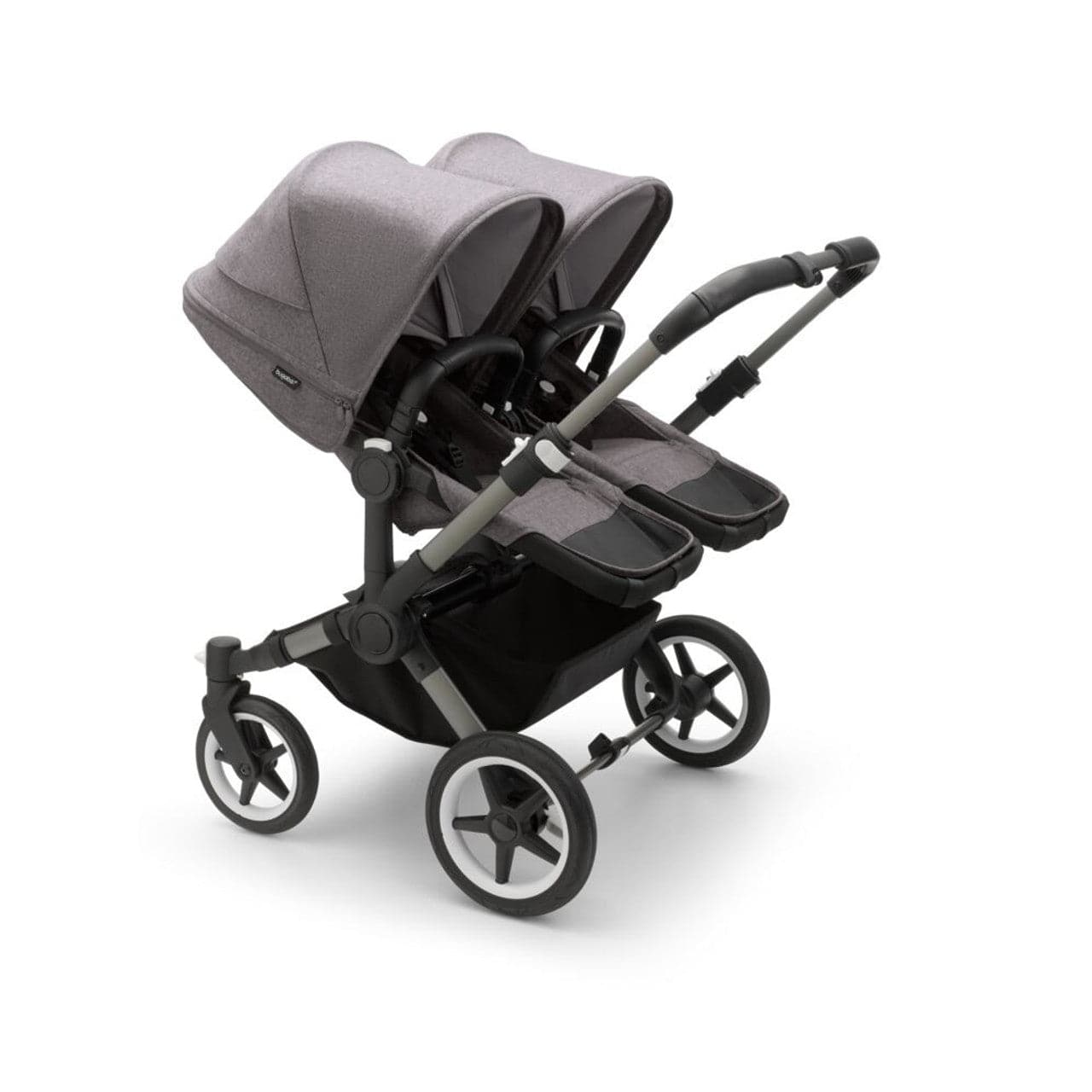 Bugaboo Donkey 5 Twin Complete Travel System + Turtle Air - Graphite/Grey Melange -  | For Your Little One