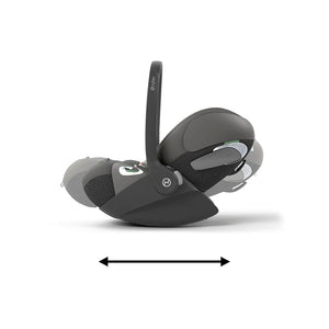 USED - Cybex Cloud T And Base Bundle i - Size Newborn Car Seat - Mirage Grey - For Your Little One