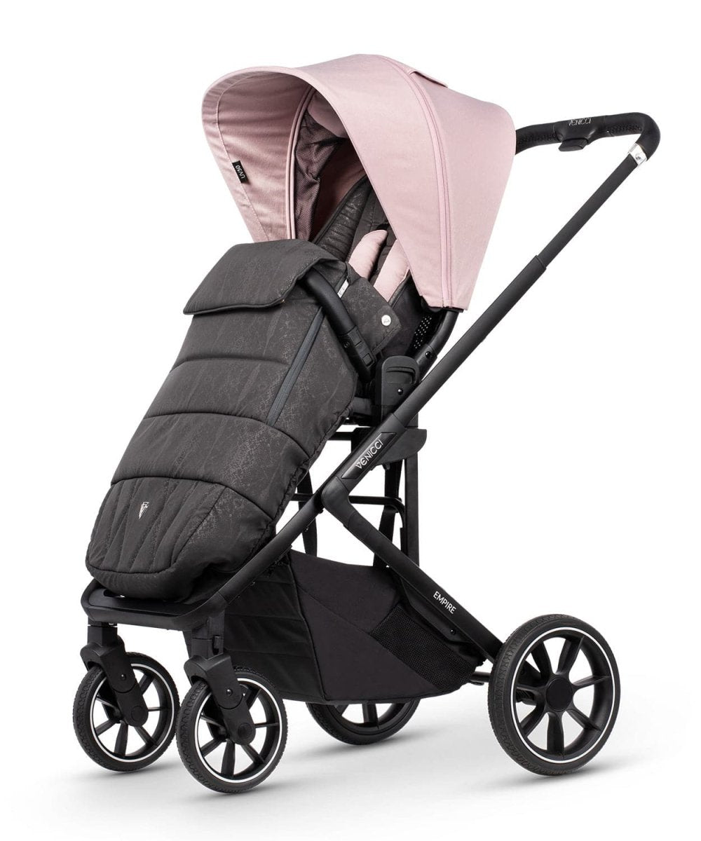 Venicci Empire Travel System 3in1 Plus Base Pushchair Bundle - Silk Pink - For Your Little One