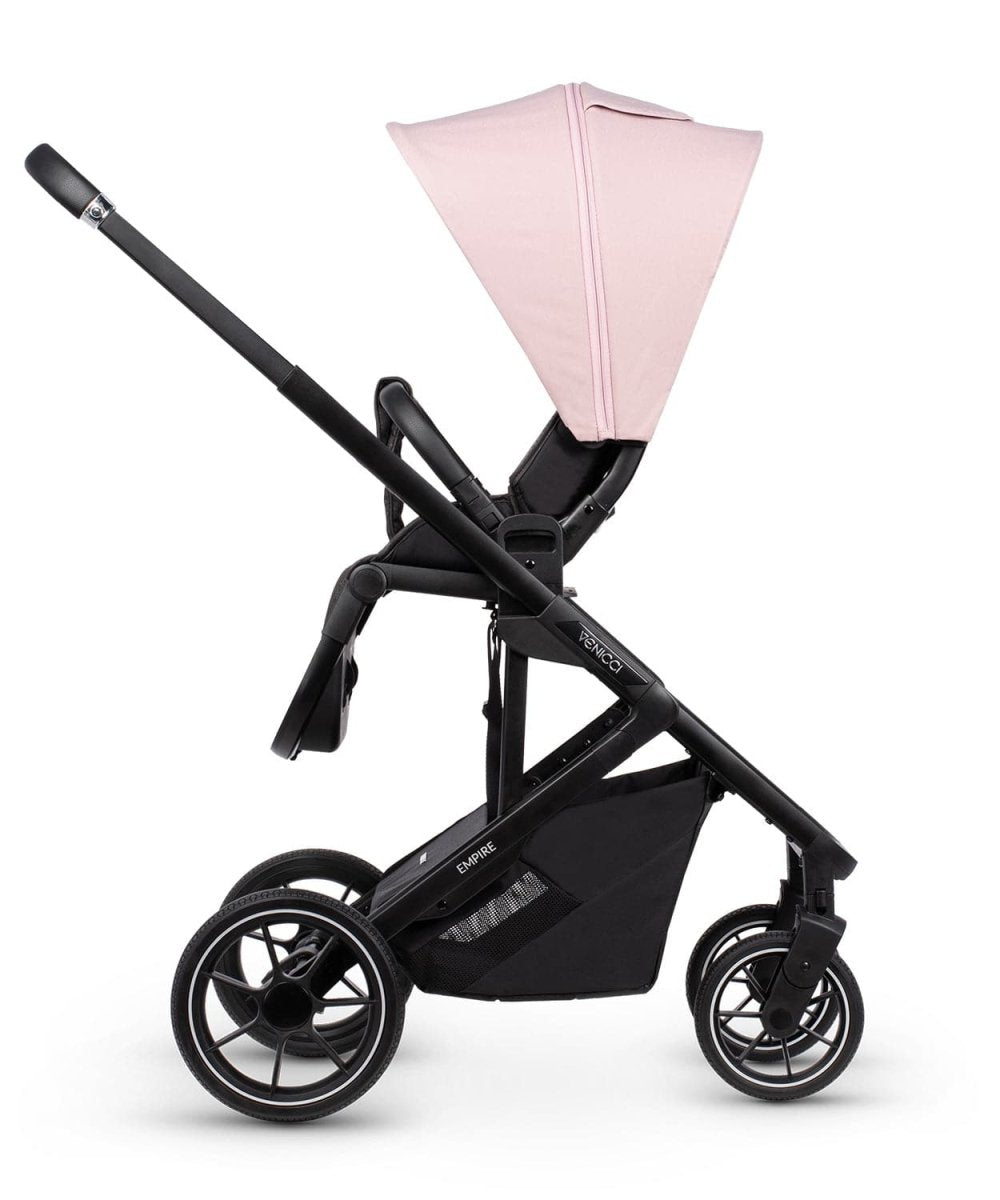 Venicci Empire Travel System 3in1 Plus Base Pushchair Bundle - Silk Pink - For Your Little One