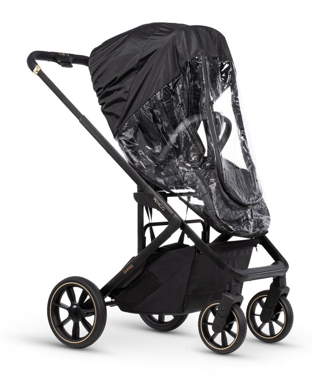 Venicci Empire Travel System 3in1 Plus Base Pushchair Bundle - Ultra Black - For Your Little One