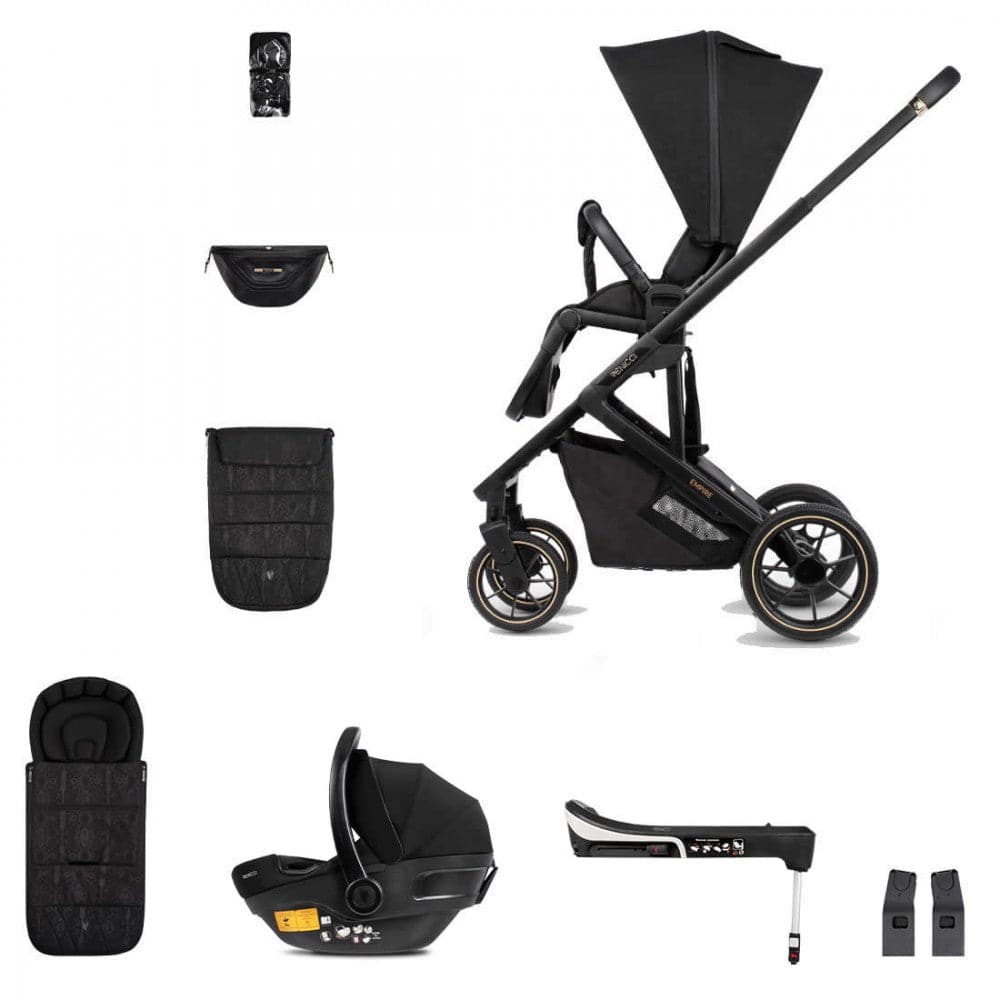 Venicci Empire - Deluxe City Travel System Bundle - Ultra Black -  | For Your Little One
