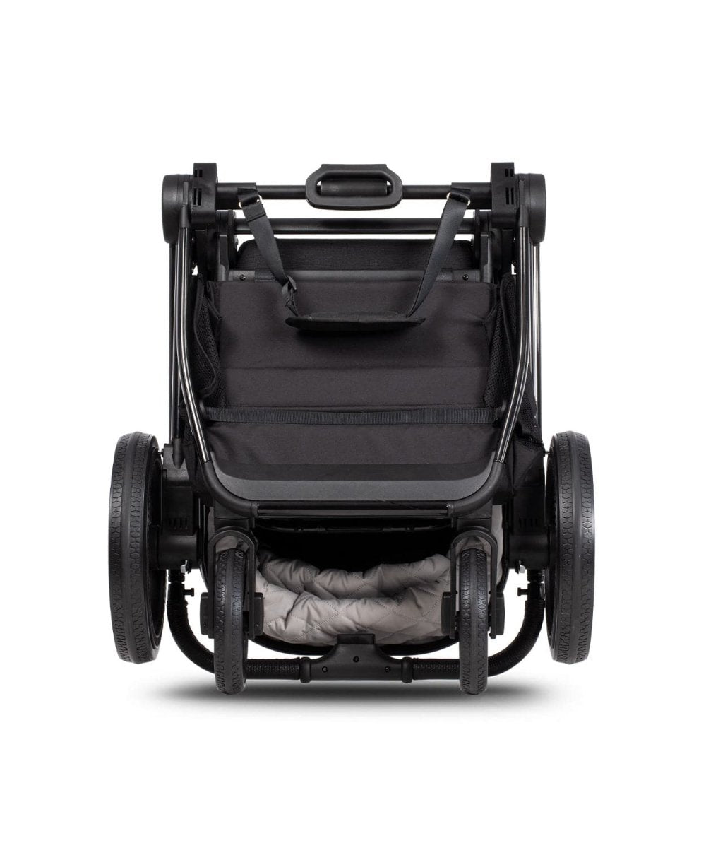 Venicci Tinum Edge 3 In 1 + Base Bundle Travel System - Raven FREE Parasol & Carrycot Elevators - For Your Little One