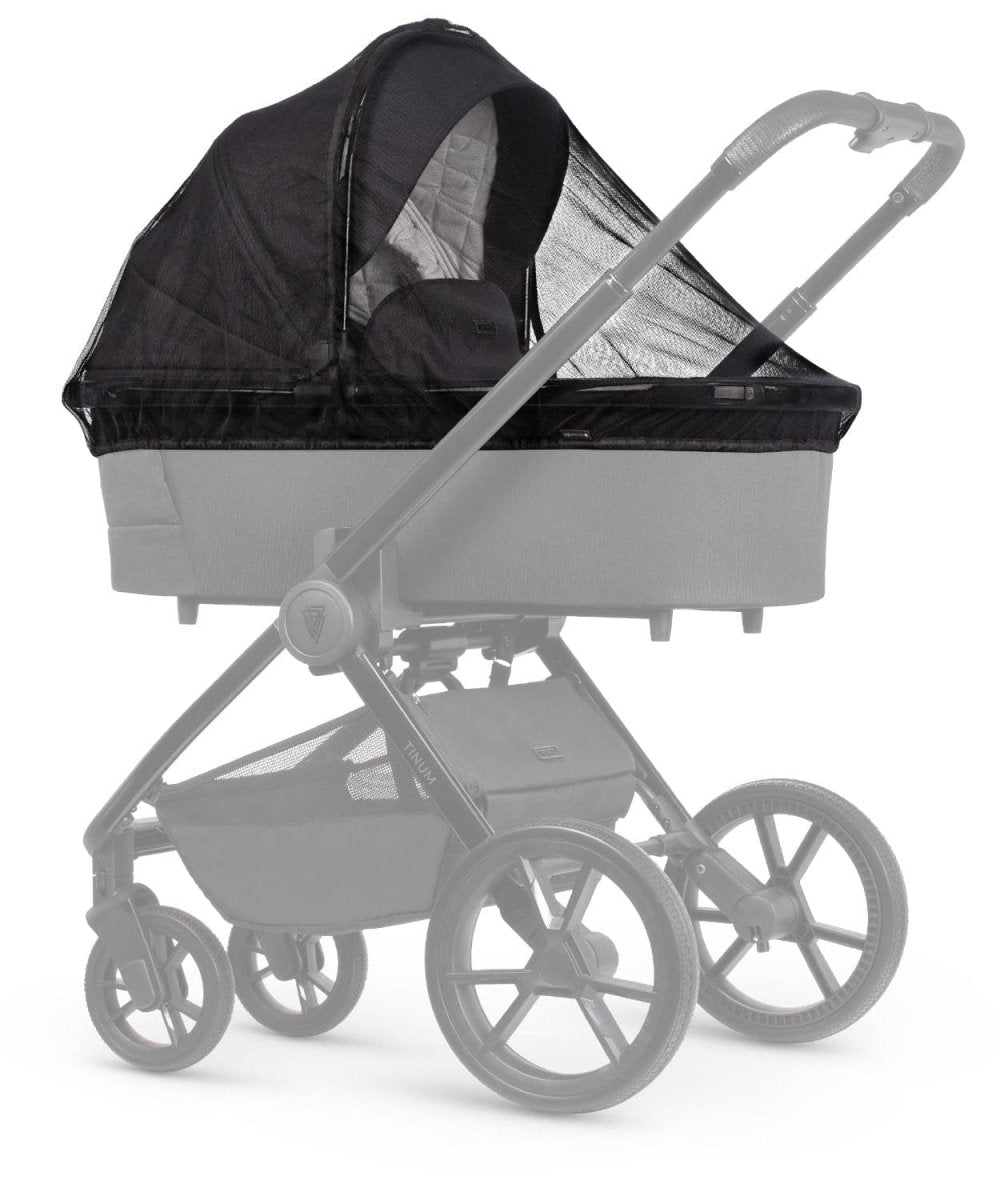 Venicci Tinum Edge 3 In 1 + Base Bundle Travel System - Raven FREE Parasol & Carrycot Elevators - For Your Little One