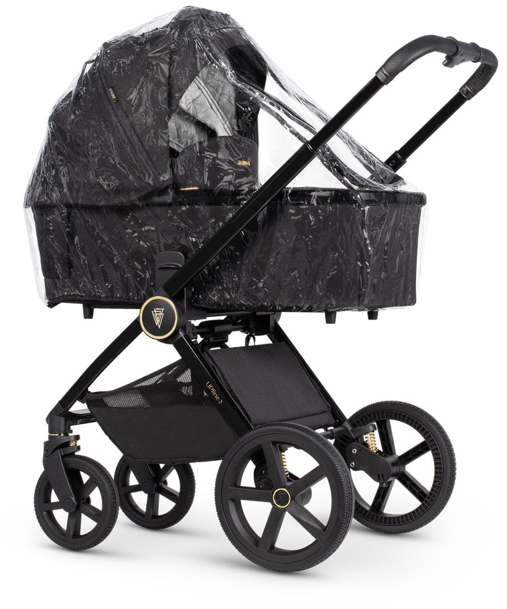 Venicci Upline 2 - 2 In 1 Pram Pushchair - All Black - For Your Little One