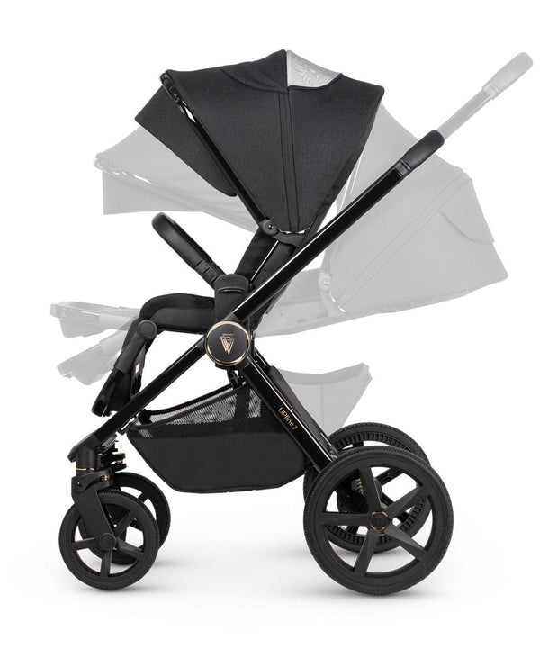Venicci Upline 2 - 3 In 1 Travel System - All Black - For Your Little One