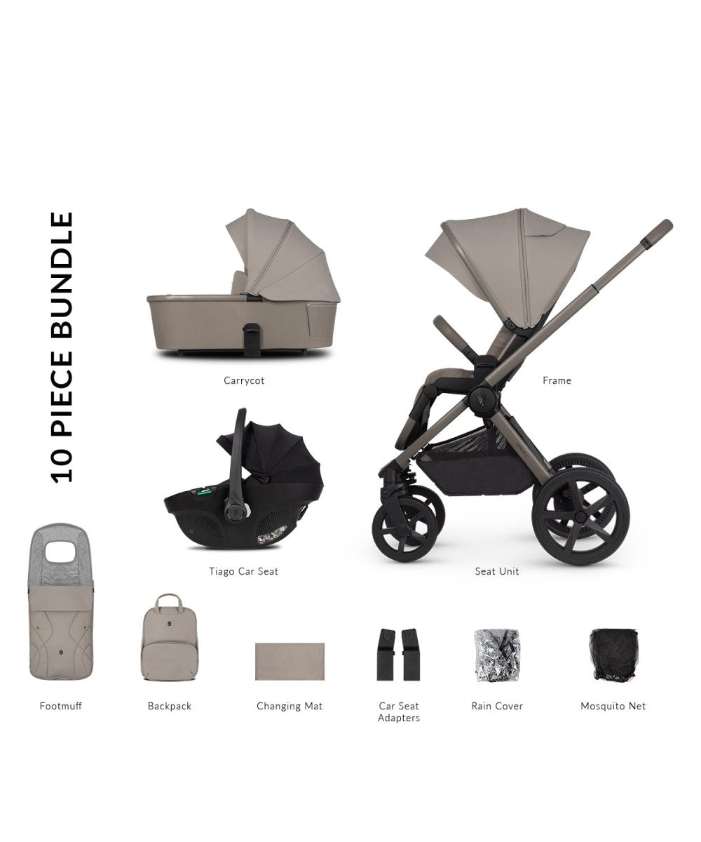 Venicci Upline 2 - 3 In 1 Travel System - Taupe - For Your Little One