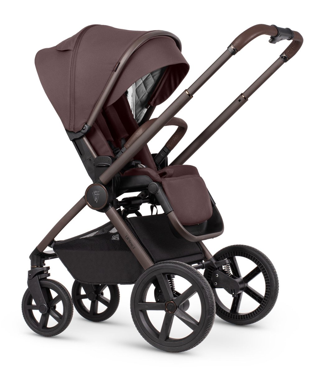 Venicci Upline 2 SE - 3 In 1 Travel System And Base - Burgundy - For Your Little One