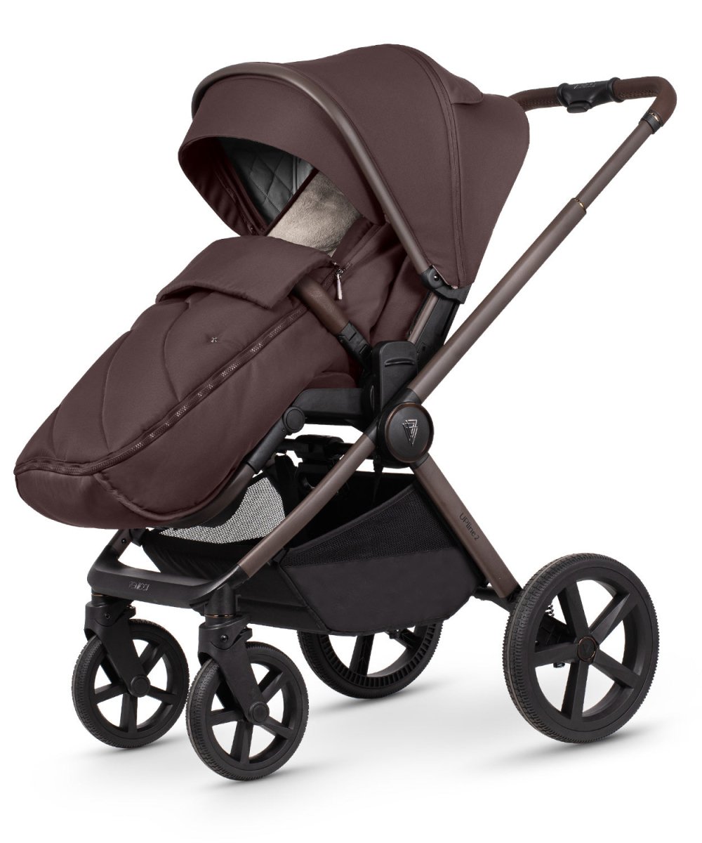Venicci Upline 2 SE - 3 In 1 Travel System And Base - Burgundy - For Your Little One