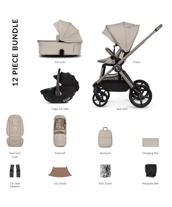 Venicci Upline 3, 3 in 1 Travel System - Pebble - For Your Little One