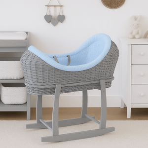 Wicker Deluxe Pod Baby Moses Basket With Stand - For Your Little One